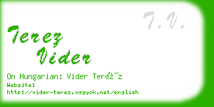terez vider business card